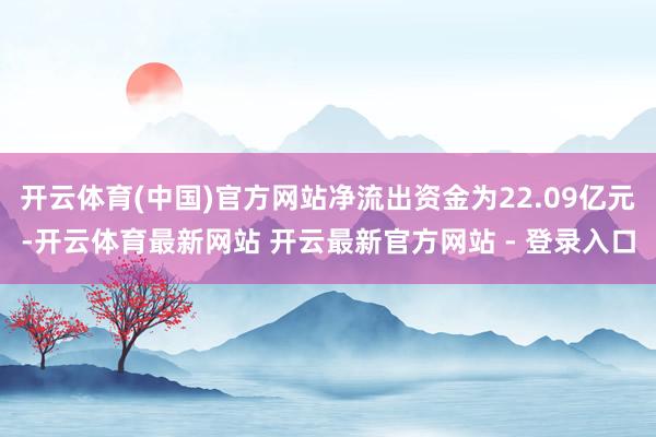 开云体育(中国)官方网站净流出资金为22.09亿元-开云体育最新网站 开云最新官方网站 - 登录入口