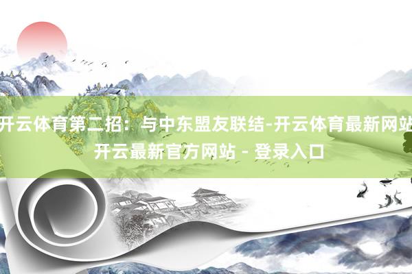 开云体育第二招：与中东盟友联结-开云体育最新网站 开云最新官方网站 - 登录入口